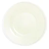 Clearance Gifi Assiette plate ronde liseré blanc verre transparent vert sauge Ø26cm