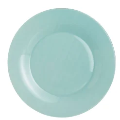 Clearance Gifi Assiette plate ronde Luminarc bleu ciel Zana