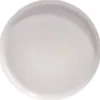 Best Gifi Assiette plate ronde Oslo porcelaine gris uni