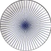 Best Gifi Assiette plate style japonais porcelaine bleu blanc