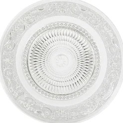 Best Gifi Assiette plate transparente ciselée