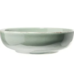 Clearance Gifi Assiette à soupe Lisbonne en grès vert Ø18cm