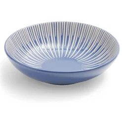 Clearance Gifi Assiette à soupe Rio faïence bleue et blanche Ø20cm