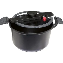 Discount Gifi Autocuiseur basse pression Russell Hobbs noir et rouge 5L