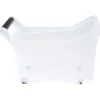 Gifi Rangement|Bac de rangement à roulettes transparent 17L