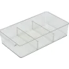 Discount Gifi Bac de rangement transparent pour frigo L.36,5x20,5xH8,1cm