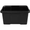 Gifi Rangement|Bac en plastique noir 15 L