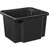 Gifi Rangement|Bac plastique noir 22 L