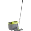 Gifi Nettoyage Et Entretien|Balai seau essoreur 2 en 1 vert et gris