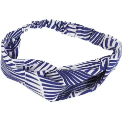 Gifi Beauté^Bandeau bicolore blanc et bleu