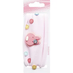 Gifi Beauté^Bandeau ecusson lapin rose polyester
