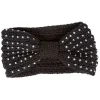 Gifi Beauté^Bandeau en laine noir avec strass