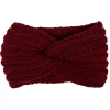 Gifi Beauté^Bandeau en laine uni bordeaux