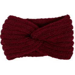 Gifi Beauté^Bandeau en laine uni bordeaux