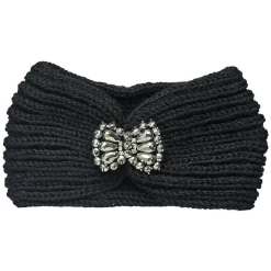 Gifi Beauté^Bandeau noeud noir avec perle
