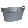 Gifi Nettoyage Et Entretien|Baquet ovale bassine bord haut plastique gris 28L