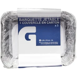 Clearance Gifi Barquette en aluminium 2L par 5