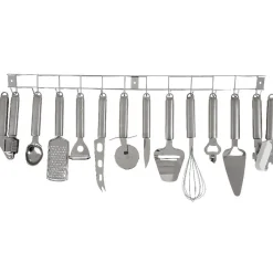 New Gifi Barre avec 12 ustensiles de cuisine à suspendre