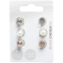 Gifi Beauté^Barrette spirale perle x6