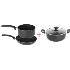 Hot Gifi Batterie de cuisine tous feux dont induction x3 avec couvercle