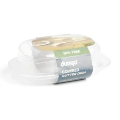 Discount Gifi Beurrier plastique sans BPA transparent ou gris 17,4x12,5xH6cm
