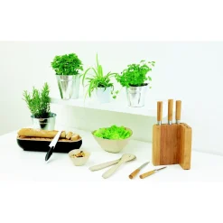 Sale Gifi Bloc bambou et 5 couteaux