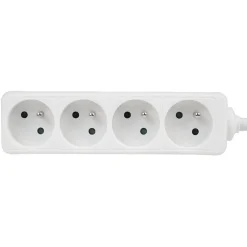 Gifi Accessoires Électriques^Bloc multiprise blanc x2