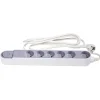 Gifi Accessoires Électriques^Bloc multiprise design gris 6x16A 3m