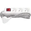 Gifi Accessoires Électriques^Bloc multiprise textile 3x16A noir/blanc 1,5m