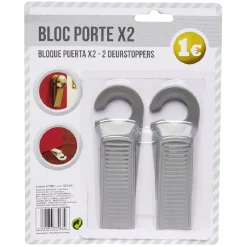 Gifi Quincaillerie^Bloc porte x2 avec crochet