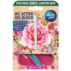 Gifi Nettoyage Et Entretien|Bloc WC gel actif Ambi Pur parfum Rose et Lys