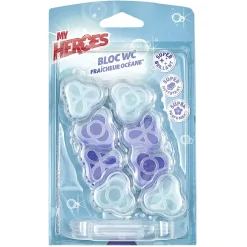 Gifi Nettoyage Et Entretien|Bloc WC My Heroes fraicheur océane x2