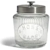 Online Gifi Bocal de conservation 1L en verre avec couvercle en métal Ø11,5xH18cm