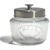 Best Gifi Bocal de conservation 1L en verre avec couvercle en métal Ø11,5xH14cm