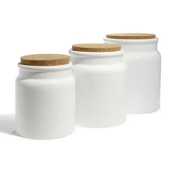 Sale Gifi Bocal en céramique avec couvercle en liège Ø14,5xH17cm