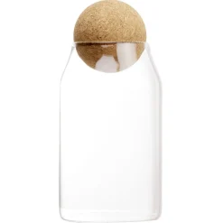 Outlet Gifi Bocal en verre avec couvercle en liège70 cl