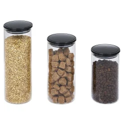 Clearance Gifi Bocal en verre avec couvercle x3