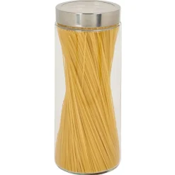 Sale Gifi Bocal en verre transparent couvercle inox 2L - Ø11xH.27cm