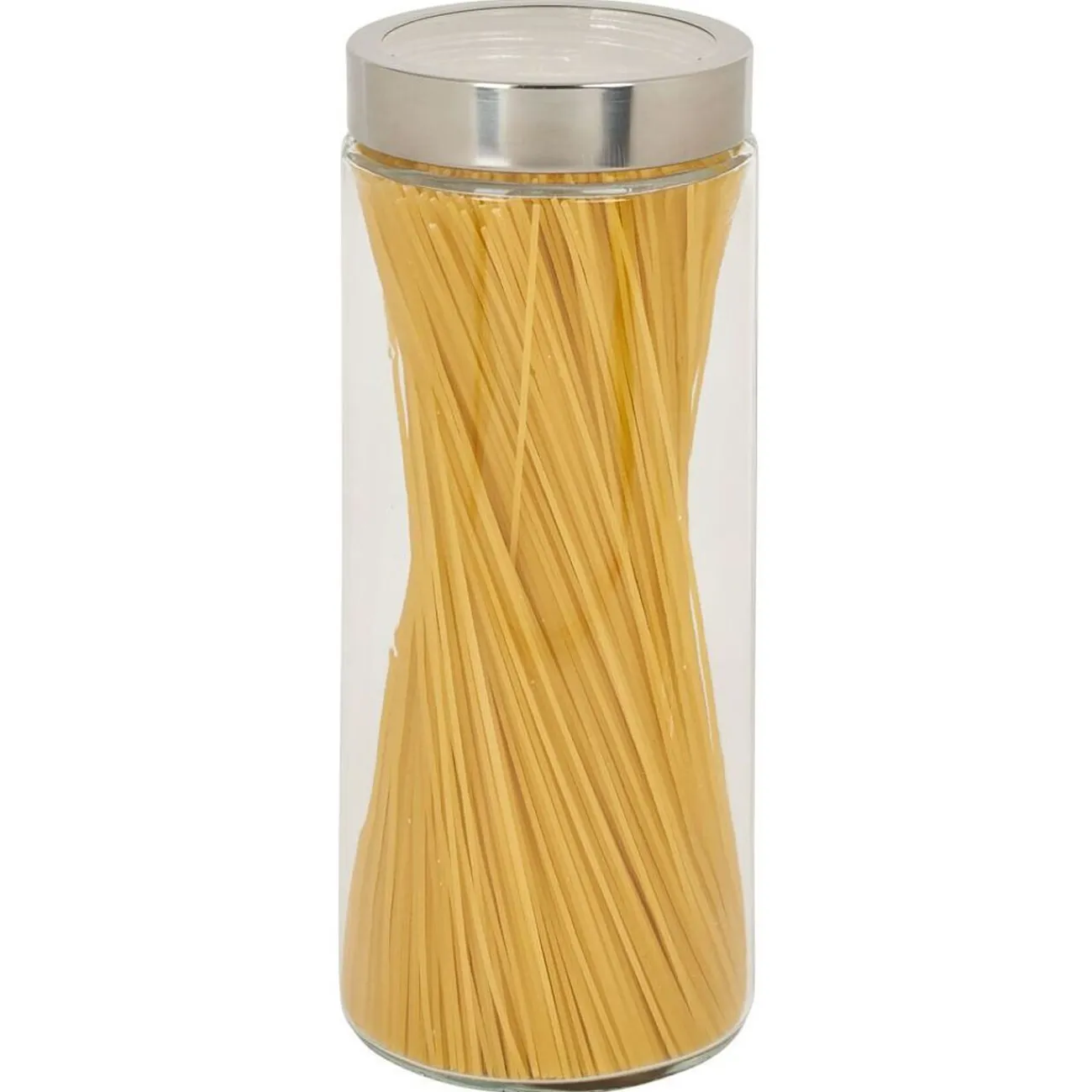 Sale Gifi Bocal en verre transparent couvercle inox 2L - Ø11xH.27cm