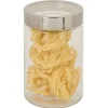 Clearance Gifi Bocal en verre transparent couvercle inox 1,2L - Ø11xH.17cm