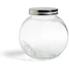 New Gifi Bocal en verre transparent couvercle métal 2000ml - 16x11,5xH.16cm