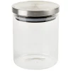 Outlet Gifi Bocal hermétique verre transparent couvercle métal silicone