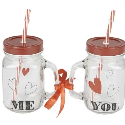 Sale Gifi Bocal motif coeurs Saint Valentin x2