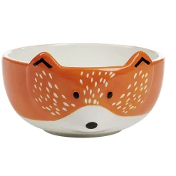 Best Gifi Bol forme tête de renard en faïence marron et blanc