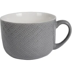 Sale Gifi Bol jumbo motifs gris blanc