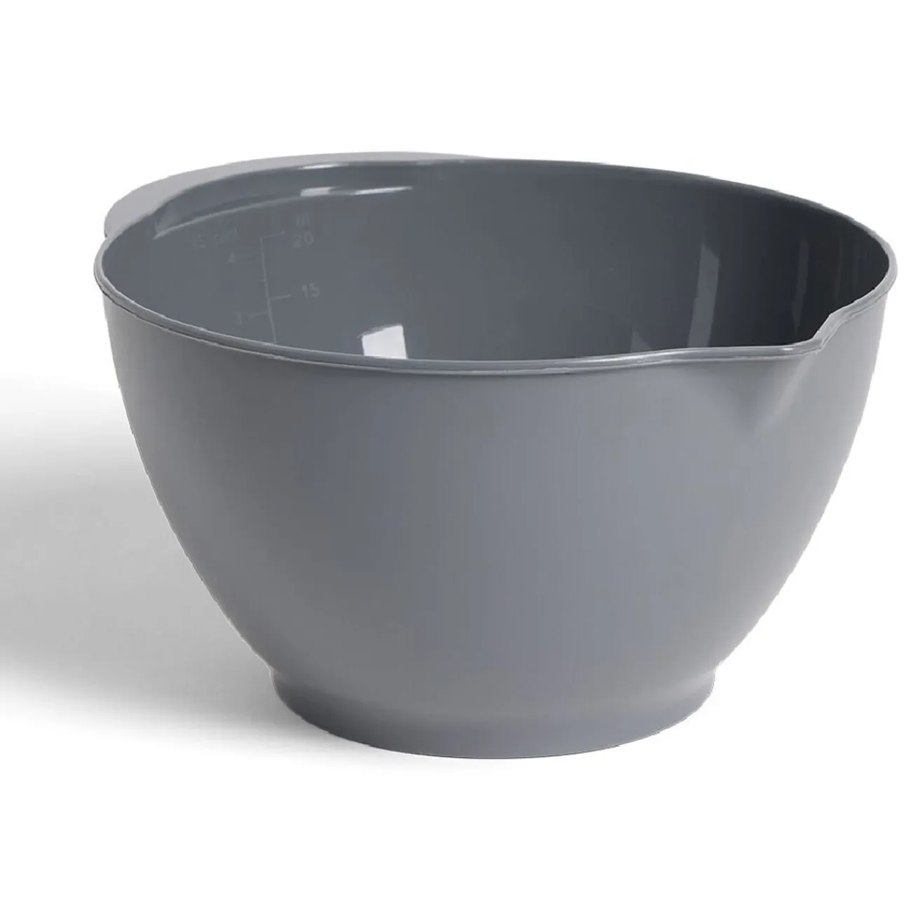 Online Gifi Bol à mixer en plastique gris 3,5L - Ø22xH13cm