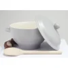 Sale Gifi Bol à soupe gris avec couvercle
