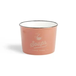 Best Gifi Bol à soupe 500ml faïence rouge Ø12xH8,4cm