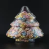 New Gifi Bonbonnière en verre forme sapin Ø19,5xH28cm