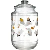 Discount Gifi Bonbonnière 2L en verre motifs Halloween Ø13,5xH24,5cm